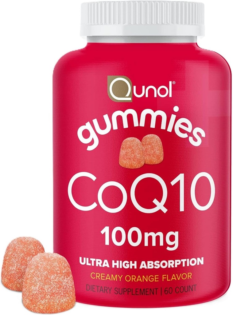 Qunol CoQ10 Gummies by Qunol, 100 mg, Delicious Gummy Supplements, Helps Support Heart Health, 60 ct