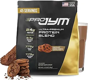 Pro JYM Chocolate Cookie Crunch Protein Powder - Whey Protein Isolates, Casein, & Milk Protein, Lean Muscle Building for Men & Women, JYM Supplement Science, 45 Servings