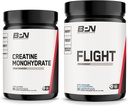 BARE PERFORMANCE NUTRITION BPN Creatine Monohydrate & Flight Pre Workout (Blue Raspberry) Bundle