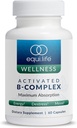 Equilife Activated B Complex, Super B Complex Dietary Supplement With Biotin, Inositol, B12 & B6, Choline & Folate to Support Energy & Hair, Skin, Nail Health, Gluten Free, Vegan, Non GMO, 60 Capsules