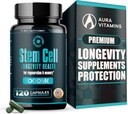 Premium Stem Cell Supplements 1,000mg (120 Caps) Boost Immunity, Reduce Joint Soreness, Support Natural Anti-Aging & Longevity with Spirulina & Chlorella for Vitality, Celulas Madre Health Formula