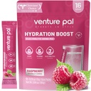 Venture Pal Sugar Free Electrolytes Powder Packets - Liquid Daily IV Hydration Packets | Instantly Hydrating & Party Recovery | 5 Vitamins & 7 Electrolytes | Certified Vegan, Keto, Non-GMO | 16 Sticks