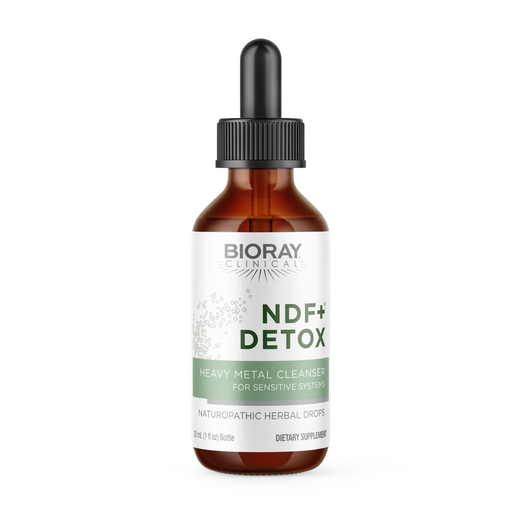 BIORAY Clinical NDF Plus - 1 fl oz - Naturally Removes Toxins from the Body - Non-GMO, Vegetarian, Gluten Free