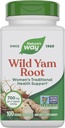 Nature's Way Wild Yam Root Capsules, Women's Traditional Health Support*, 700 mg per 2-Capsule Serving, Non-GMO Project Verified, 100 Vegan Capsules (Packaging May Vary)