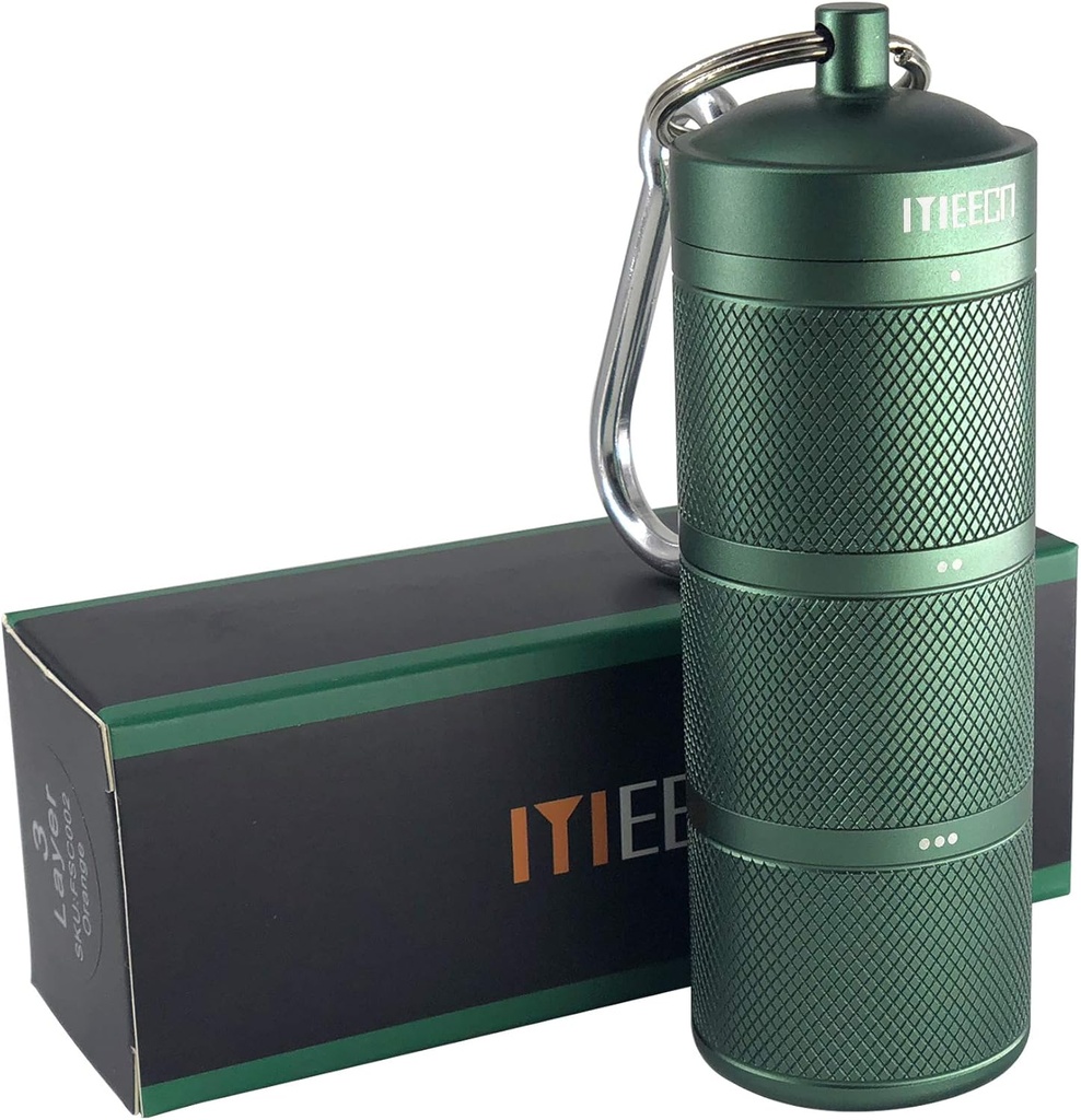Three Layer Large Pill Organizer, Aluminium, Metal Dispensers, Waterproof, Can Store Pills Anything Sizes, Vitamins, Cod Liver Oil, Supplements and Medication (Green)