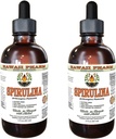 Spirulina Alcohol-Free Liquid Extract, Organic Spirulina (Arthrospira platensis) Dried Algae Glycerite Natural Herbal Supplement, Hawaii Pharm, USA 2x2 fl.oz