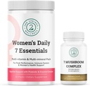 Feminine Vitality Bundle - 7 Mushroom Complex & Women's Daily 7 Essentials for Complete Wellness