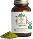 PURE SYNERGY Organic Superfood Powder | Green Superfood Powder | Whole Food Supplement with Organic Greens, Spirulina and Mushrooms | for Energy, Healthy Aging, and Immune Health (12.5 oz)