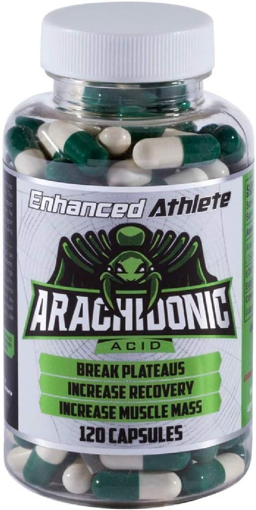 Enhanced Athlete - Arachidonic Acid Supplement - Muscle and Strength Supplement for Increased Muscle Mass & Improved Recovery for Men & Women (120 Capsules)