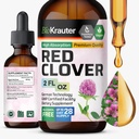 BIO KRAUTER® Perimenopause & Menopause Supplements for Women* - Red Clover Supplement 2 Fl.Oz 28-Day Supply - Vegan Red Clover Extract for Menopause Support & Women's Wellness - Alcohol & Sugar Free