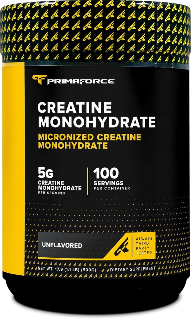 Primaforce Micronized Creatine Monohydrate Powder 500 Grams (1.1 Pounds)