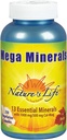 Nature's Life Mega Minerals Complex | Complete Multi Mineral + Vitamin D Supplement | 250 Vegetarian Capsules