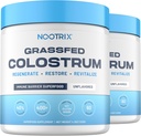 Nootrix Grassfed Colostrum Supplement | Supports Gut Health, Immunity, Muscle Recovery | Promotes Hair Growth & Radiant Skin | Bovine Colostrum Superfood | Unflavored Powder | 120 Servings