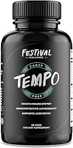 Tempo: Festival Prep | Immune Support | Pre-Festival, Rave, and Party Supplement | Neuroprotective + Boosts Immune System, Supports Liver Detox, Replenishes Electrolytes