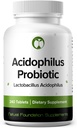 Lactobacillus Acidophilus Probiotic Supplement 240 Tablets 3 Billion CFU Probiotics for Men & Women Supports Intestinal Digestive & Gut Health (240, Lactobacillus Acidophilus)