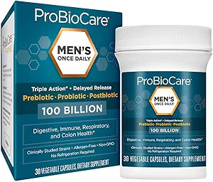MenaTMs Once Daily Probiotic a Digestive Health a 100 Billion CFU of Probiotics (30 Capsules)
