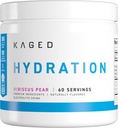 Kaged Hydration Electrolytes Powder | Hibiscus Pear | Hydra-Charge Sports Drink Mix | Pre, Post, Intra Workout | Low Carb, Vegan, Gluten Free | Supplements for Men & Women | 60 Servings