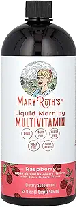 Multivitamin Multimineral for Women Men & Kids by MaryRuth's | No Added Sugar | Vegan Liquid Vitamins for Adults & Kids | Mens, Womens Multivitamin | Energy & Beauty Booster | Non-GMO | 32 Fl Oz