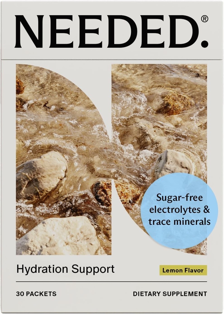 Needed Hydration Support with Electrolytes for Pregnancy & During Lactation & Trace Minerals – 30 Packets Lightly Sweetened with Real Fruit, Lemon