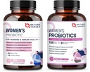 NATURE TARGET Women's Probiotics & Prebiotics, Cranberry & D-Mannose, 50-Billion-CFUs, Organic Probiotics for Digestive Health/Gut Health/Immune Booster/Weight Management
