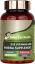 Eye Vitamin & Mineral Supplement with Lutein, Zeaxanthin, Supports Eye Strain, Vision Health for Adults with Vitamins C & E, Vegan Eye Vitamin
