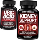 Kidney Support Cleanse Detox & Repair - Together with - Uric Acid Support – Gallbladder, Urinary Tract & Kidney Support for Men and Women