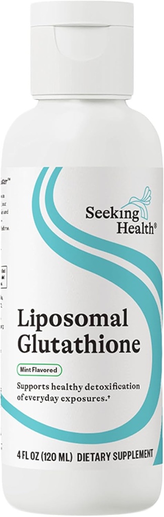 Seeking Health Optimal Liposomal Glutathione | Provides 500 mg of Reduced Glutathione per Serving (Mint, 4 oz)