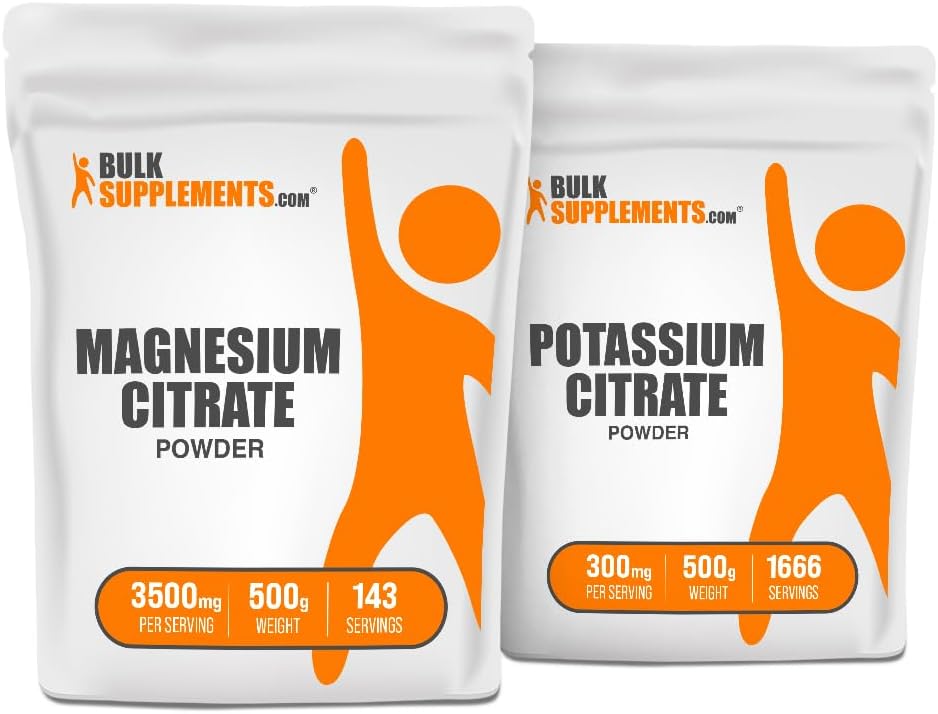 Magnesium Citrate 500g + Potassium Citrate 500g Bundle