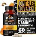 Bee Flex Joint Support Supplements - Glucosamine & Turmeric for Joint & Muscle Health, Enhanced Mobility, Flexibility, and Comfort - Natural Cartilage Support Complex - 60 Capsules (1)