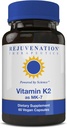 Rejuvenation Therapeutics Vitamin K2 MK-7 | 60-Day Supply, High Potency (300mcg) | Easy to Swallow Vegetarian Capsules