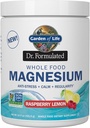Garden of Life Whole Food Magnesium Powder, 421.5g - Raspberry Lemon, Vegan, Gluten &amp; Sugar Free