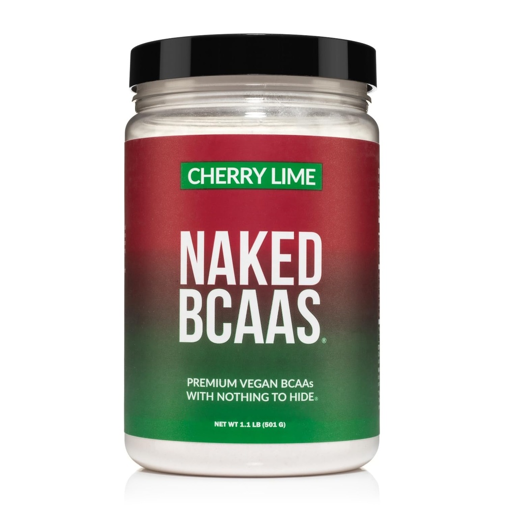 NAKED Cherry Lime BCAAs Amino Acids Powder, 100% Pure 2:1:1 Formula, Vegan Branched Chain Amino Acids, Instantized All Natural BCAA Powder Supplement - 501 Grams, 34 Servings