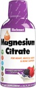 Bluebonnet Nutrition Magnesium Citrate 420 mg - Calm Mind & Body* – Supports Heart, Muscle & Sleep* - Non-GMO, Vegan, Kosher, Gluten-Free, Soy-Free, Milk-Free - 16 FL OZ, Mixed Berry Flavor