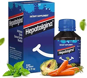 Liver Support Digestive Protector - Liquid Herbal Supplement with Artichoke Extract for Liver Cleanse Detox & Repair - Liver Detox Cleanse Drops with Mint, Boldo & Carrot - 45 ml