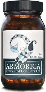 Fermented Cod Liver Oil - Cold Processed, Lacto-Fermented & Raw Cod Liver Oil - Made Exclusively with Atlantic Cod (Unflavoured, 120 Capsules)