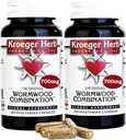 Kroeger Herb Products, Wormwood Herb, Black Walnut, Clove, Quassia, Worm Wood Detox Cleanse - Wormwood Capsules, Non-GMO, Gluten Free, No Preservatives or Fillers - 200 Capsules, Made in USA