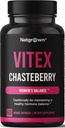 Natgrown Vitex Chasteberry Supplement for Women 1,000 mg - Agnus Castus Chaste Tree Vitex Berry Fruit Extract Capsules - 60 Ct