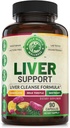 Advanced Liver Cleanse Detox & Repair Formula for Adult with Milk Thistle, Organic Liver Detox & Support Supplement for Men and Women, 90 Pills Liver Repair & Detox Support, 512mg (45-Day Supply)