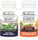 Host Defense Bundle with MycoBotanicals Brain* Capsules, 60 Count & MycoBotanicals Energy* Capsules, 60 Count - Support Memory & Focus - Support Sustained Energy*