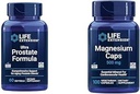 Life Extension Ultra Prostate Formula & Magnesium Caps, 500 mg, Magnesium Oxide, Citrate, Succinate, Heart Health, Healthy Bones, Metabolism Support, 100 Vegetarian Capsules