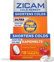 Zicam Cold Remedy Zinc Rapidmelts, Cherry Flavor, 18 Count (Pack of 1)