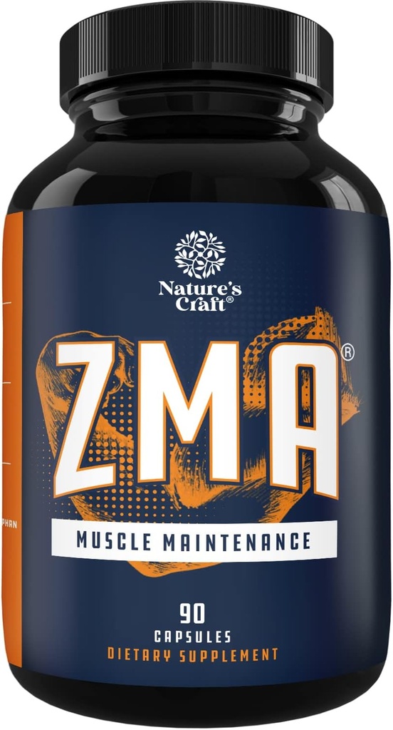 Post Workout Recovery ZMA Supplement - ZMA Supplements for Men and Womens Muscle Recovery with Zinc Magnesium Vitamin B6 5HTP and BioPerine for Enhanced Absorption - Muscle Growth Mineral Complex