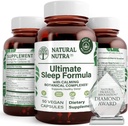 Natural Nutra Ultimate Sleep Formula, Chamomile to Support Relaxation and Reduce Nighttime Anxiety, Help You Fall Asleep Faster, 50 Capsules