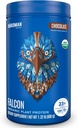 BIRDMAN Falcon Vegan Protein Powder Organic, Stevia & Sugar Free, Plant Based Protein, Low Carb, Dairy Free, Keto, Non Whey Protein, Probiotic, Pea Protein | Chocolate Flavor - 18 Servings - 1.32lb