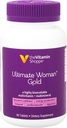 The Vitamin Shoppe Ultimate Woman Gold Multivitamin - with Iron, B Vitamins & Vitamin D3 and More to Support Energy Production, Bone & Immune Health - Gluten Free Multi-Mineral (90 Tablets)