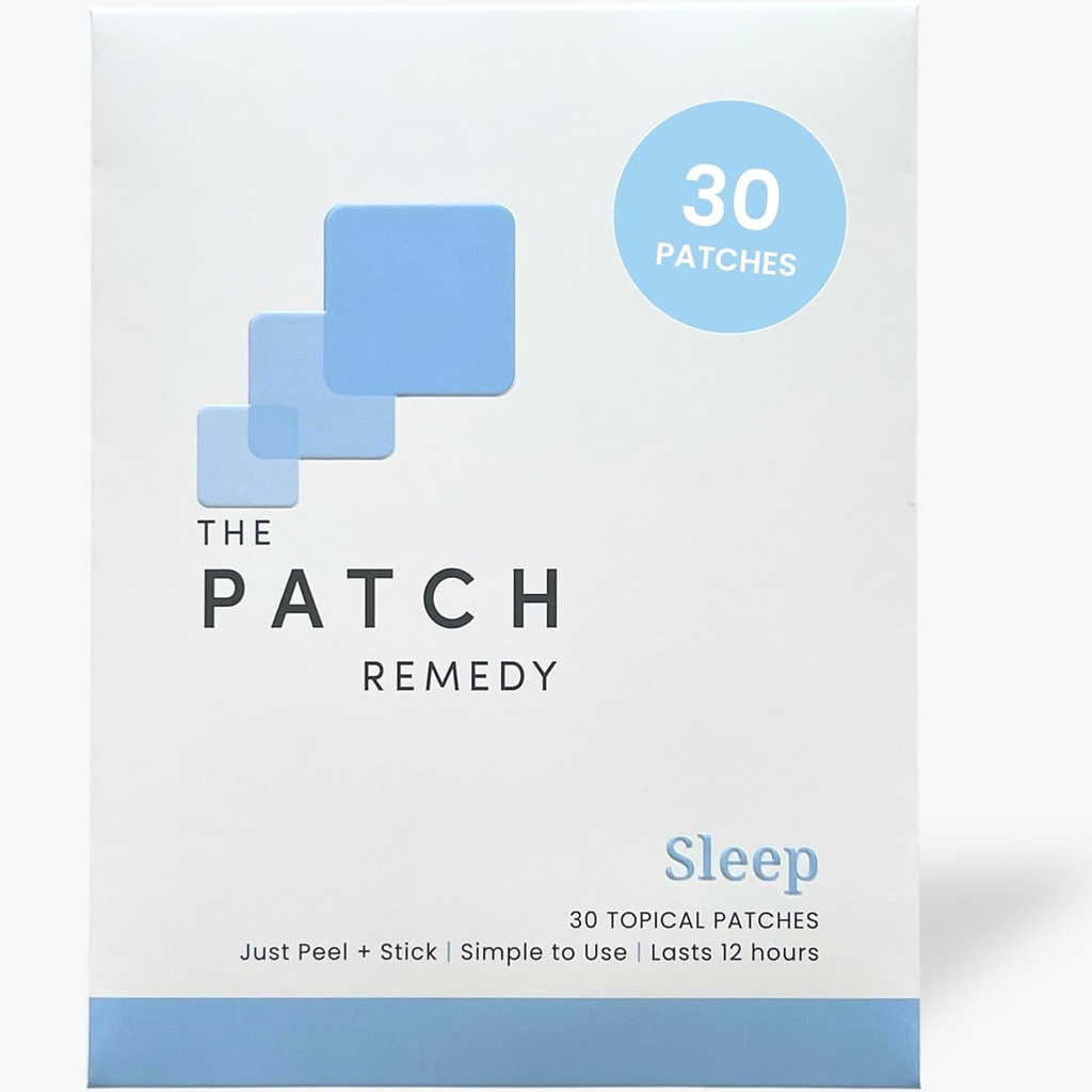 The Patch Remedy Sleep | Valerian, Passionflower, Hops, Magnesium Glycinate | 30 Patches