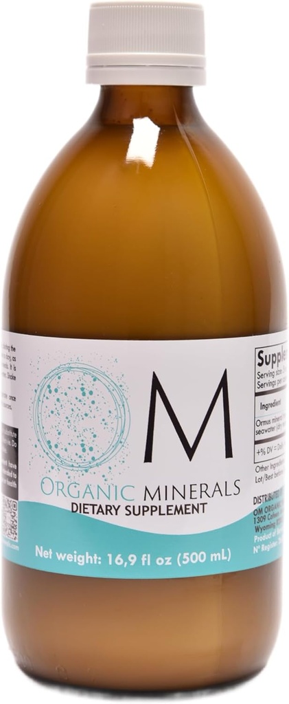 Ormus Organic Minerals 500 mL - Ormus Pure Premium - Concentrated - Minerals from deep - Atlantic Waters - Monoatomic - 1 Unit