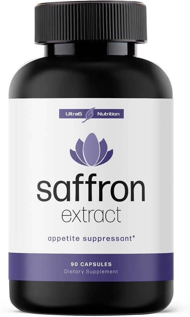 Pure Saffron Extract - Appetite Suppressant for Weight Loss Women & Men - Natural Hunger & Craving Control Supplement - Saffron Supplements for Energy & Mood Lift - 90 Capsules - Made in USA