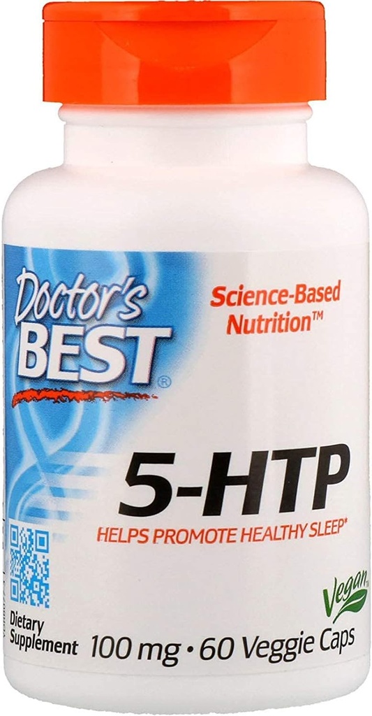 Doctor's BEST, Best 5-HTP, 100 mg, 60 Veggie Caps