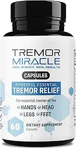 Real Science Tremor Miracle Capsules – Tremor Relief Supplement and Hand Tremor Aids for Adults – with TremorStop Blend, GABA, and Vitamins for Neurotransmission Support – Made in USA, 60 Caps